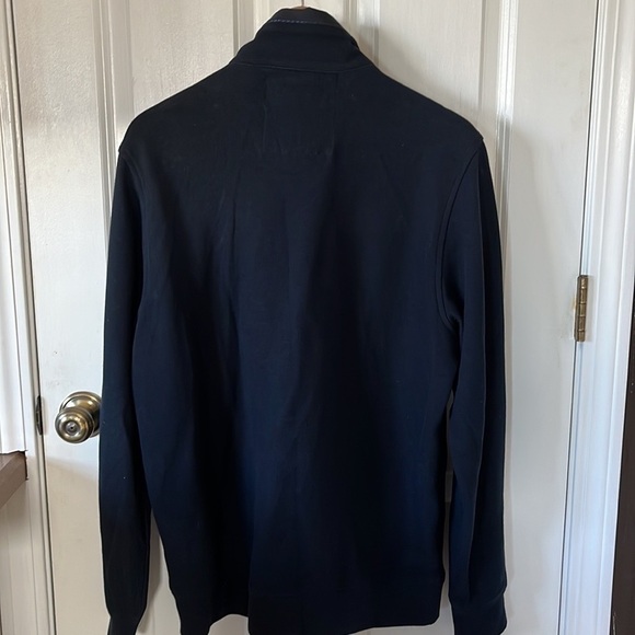 codice Men's Luxury Full Zipper Lightweight Jacket Mock Neck Navy 54 L XL - Picture 2 of 10